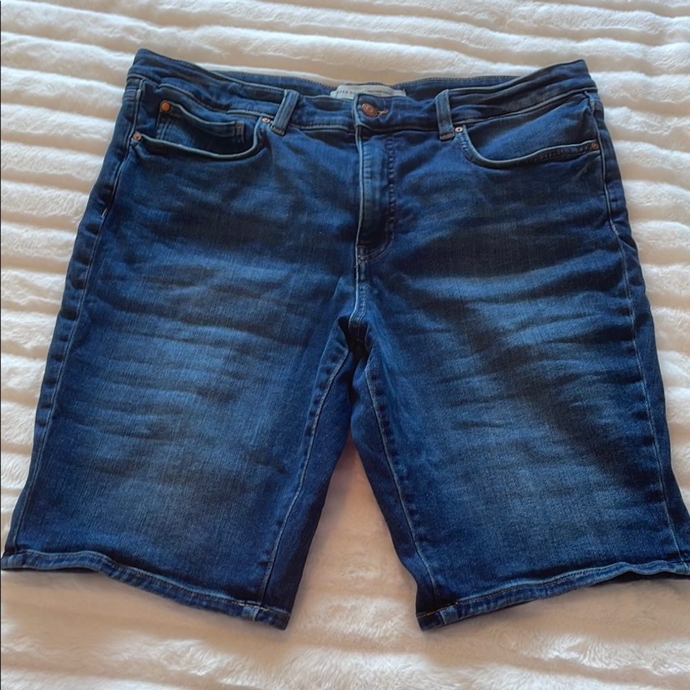 🇨🇦 Denver Hayes Women’s Blue Denim Bermuda Jean Shorts, size 18 - Picture 3 of 14